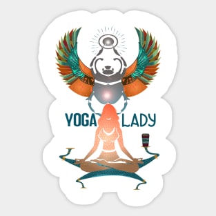 yoga..coffee.. lover Sticker